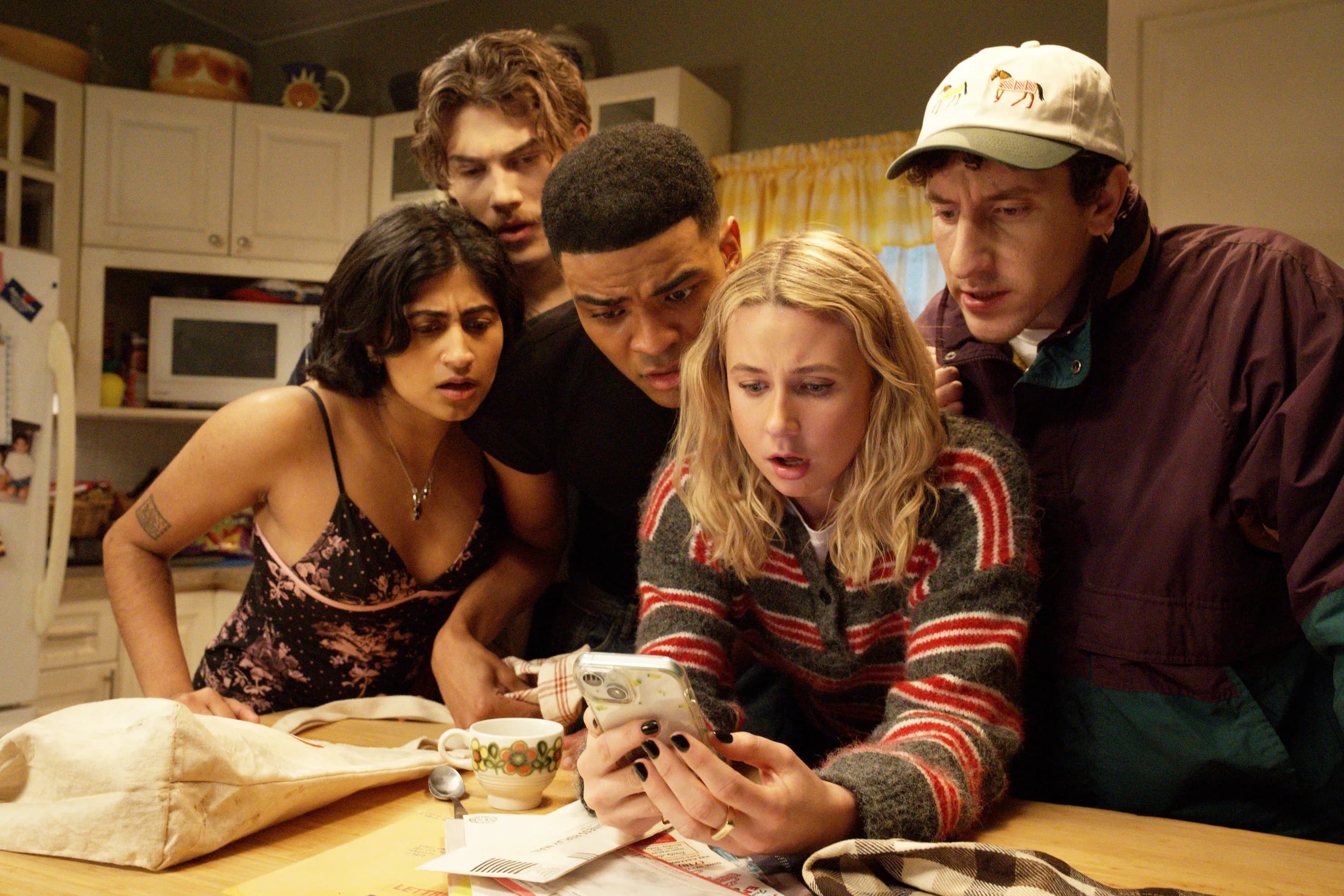 Cast members of FX's comedy series Adults posing together in a promotional image for Season 2