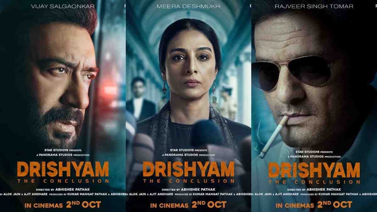 Ajay Devgn in a promotional still for Drishyam 3: The Conclusion
