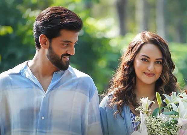 Sonakshi Sinha and Zaheer Iqbal in a quiet, intimate scene from the 'Humsafar' song video