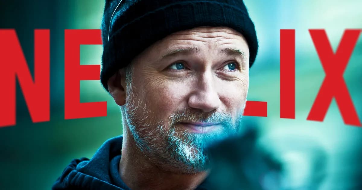 Director David Fincher on a film set, associated with his Netflix projects including Mank and The Killer