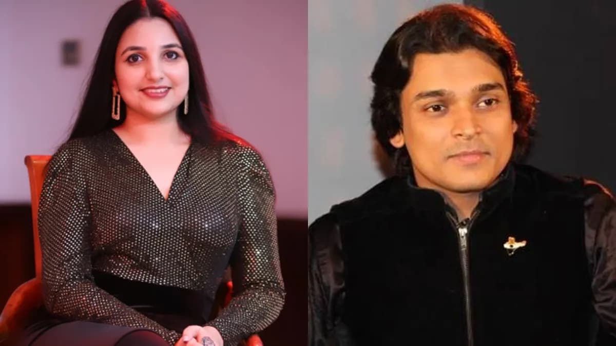 Promotional still from Bigg Boss Malayalam Season 8 showing contestants in the conference room during a tense confrontation