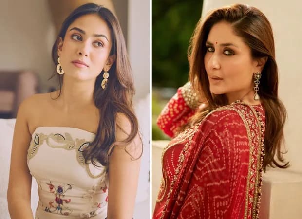 Kareena Kapoor Khan and Mira Rajput sitting together on a couch during the recording of the talk show What Women Want