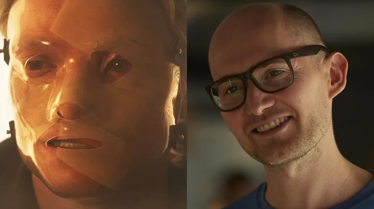 Director James Watkins discussing his upcoming DC film Clayface in a promotional interview setting