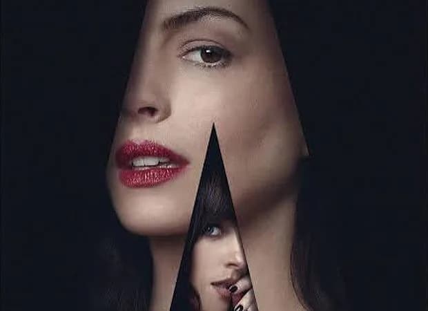 Anne Hathaway and Dakota Johnson sharing an intimate moment in Verity