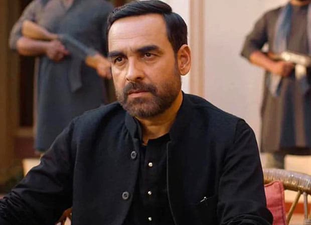 Poster and still from Mirzapur: The Movie featuring the film's gangster characters
