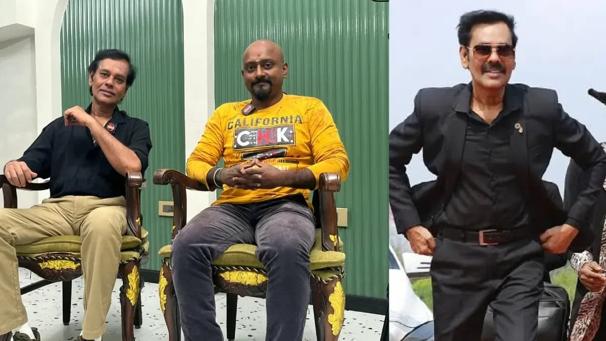 Director Rajanathan Periyasamy speaking during an interview about his debut Tamil film Kambi Katna Kadhai