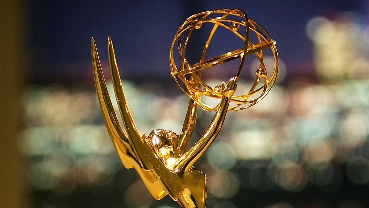 The Peacock Theater stage set up for the Creative Arts Emmy Awards ceremony in Los Angeles.