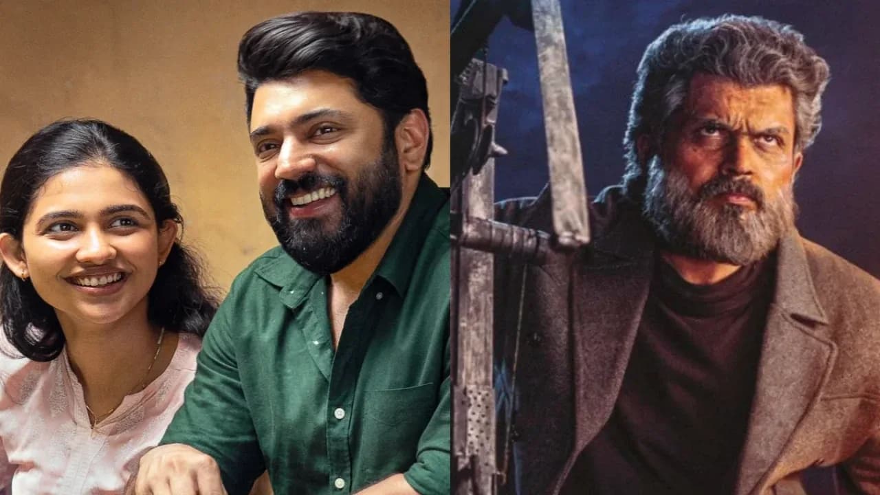 Collage of posters for Bethlehem Kudumba Unit, Least Eligible Bachelor, Romanchakam, Demon Slayer Infinity Castle, Jagaddhatri, #Love, Sun Singer, Mother Promise and Sardar 2