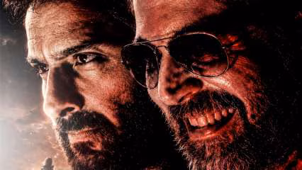 Akshay Kumar and Saif Ali Khan in a still from the film Haiwaan