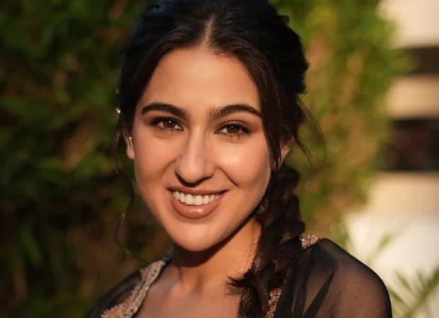 Sara Ali Khan in a still from Udta Teer, looking intense