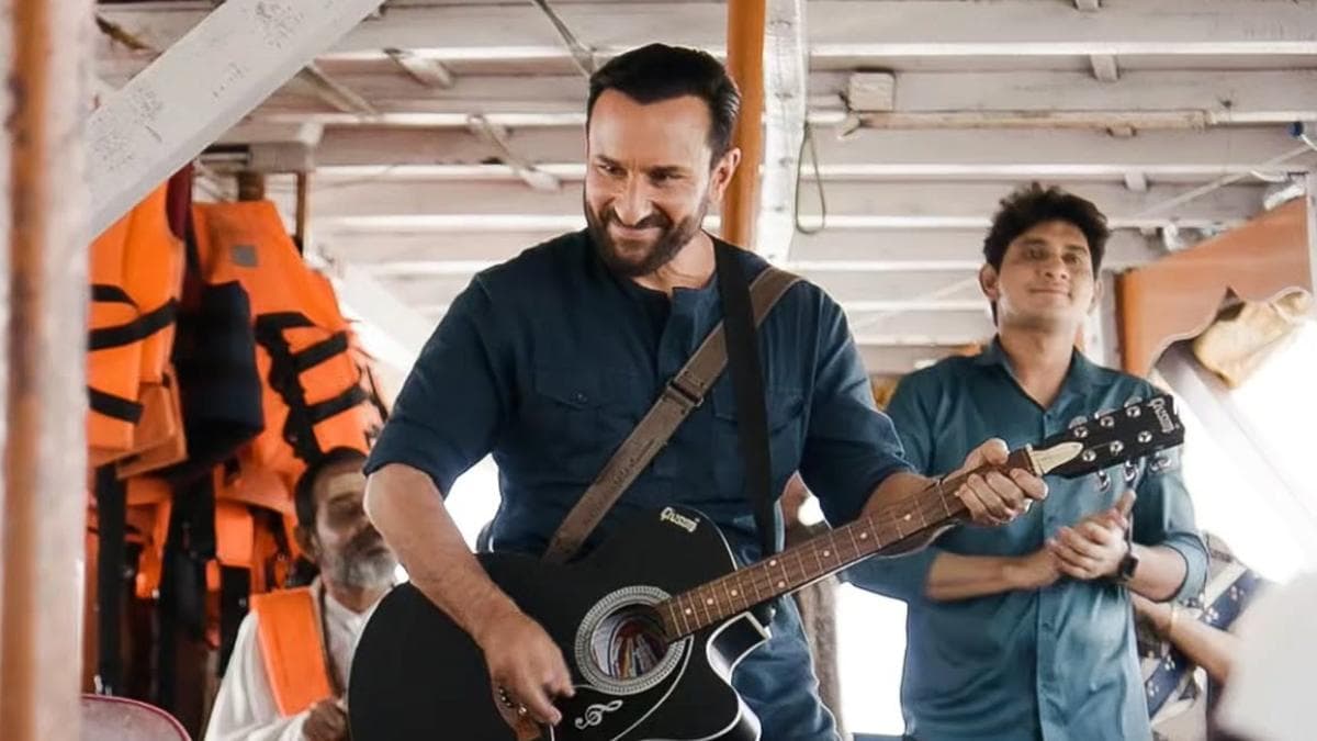 Akshay Kumar and Saif Ali Khan in a still from the crime thriller Haiwaan
