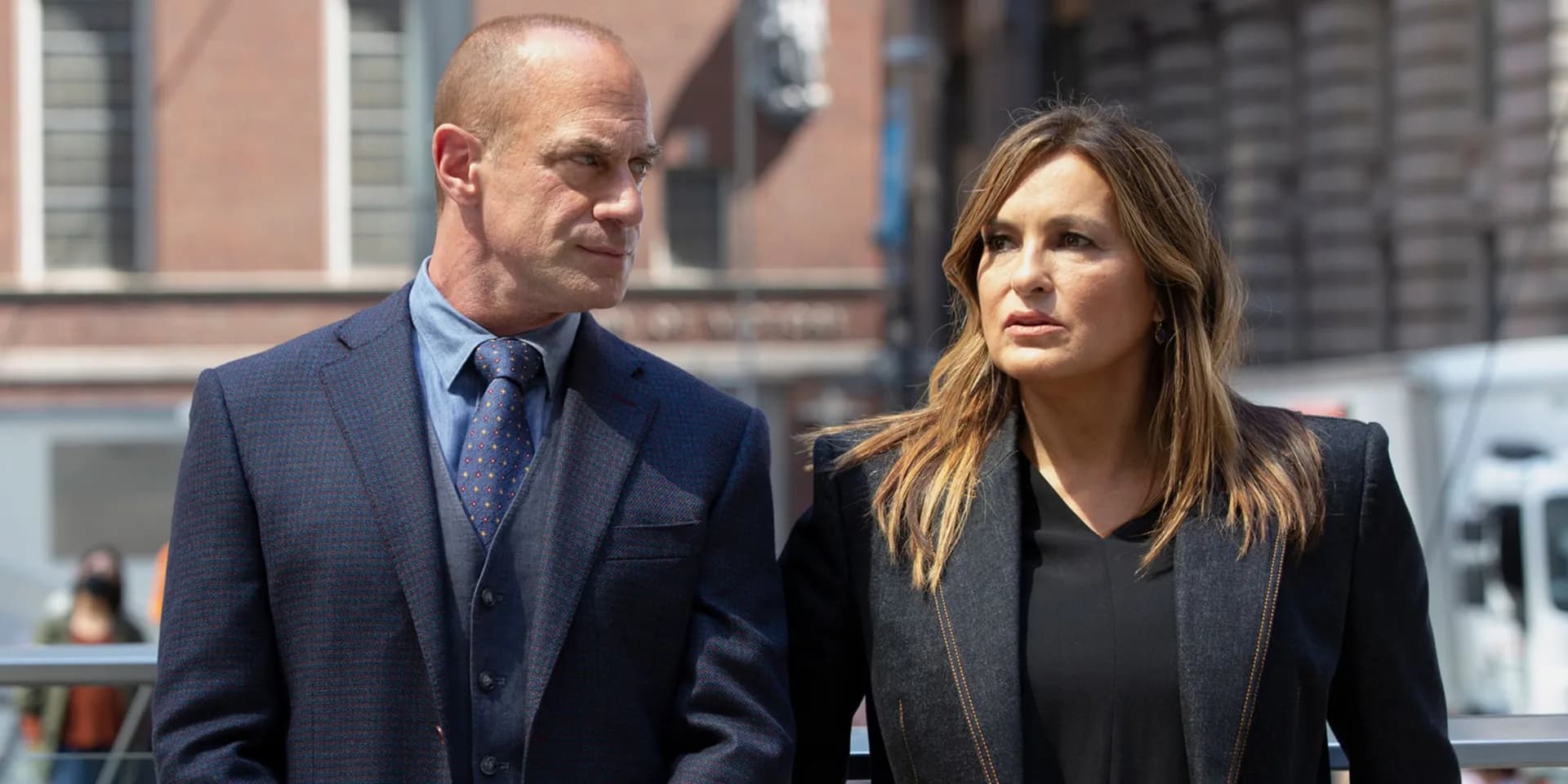 Christopher Meloni as Elliot Stabler in a scene from Law & Order: Organized Crime