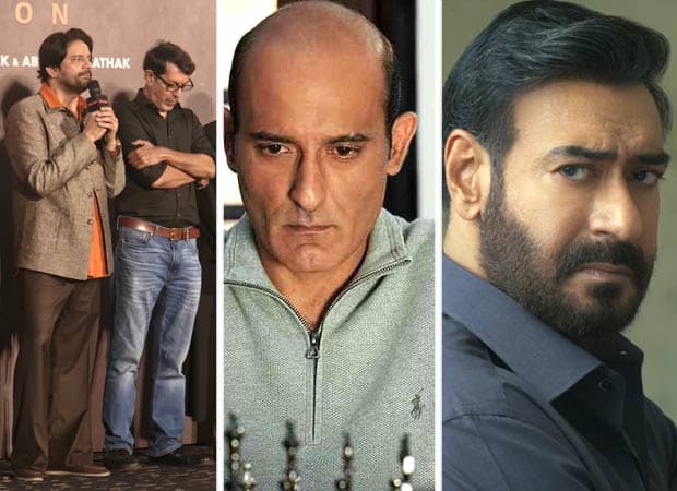 Cast of Drishyam The Conclusion including Ajay Devgn, Jaideep Ahlawat and Tabu at the Goa trailer launch event