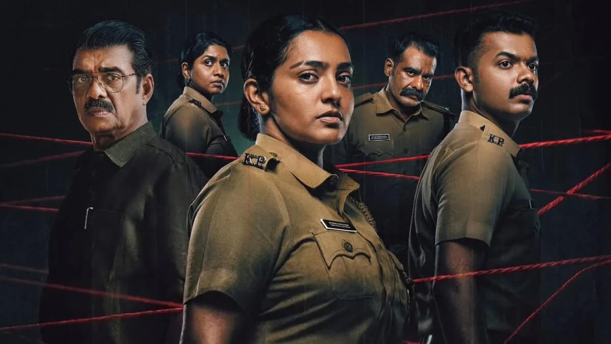 Poster of Pradhama Drishtiya Kuttakkar featuring Parvathy Thiruvothu and Mathew Thomas