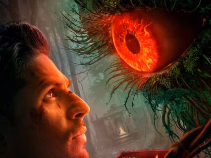 Poster of The Vvaan featuring Sidharth Malhotra and Tamannaah Bhatia against a mystical forest backdrop