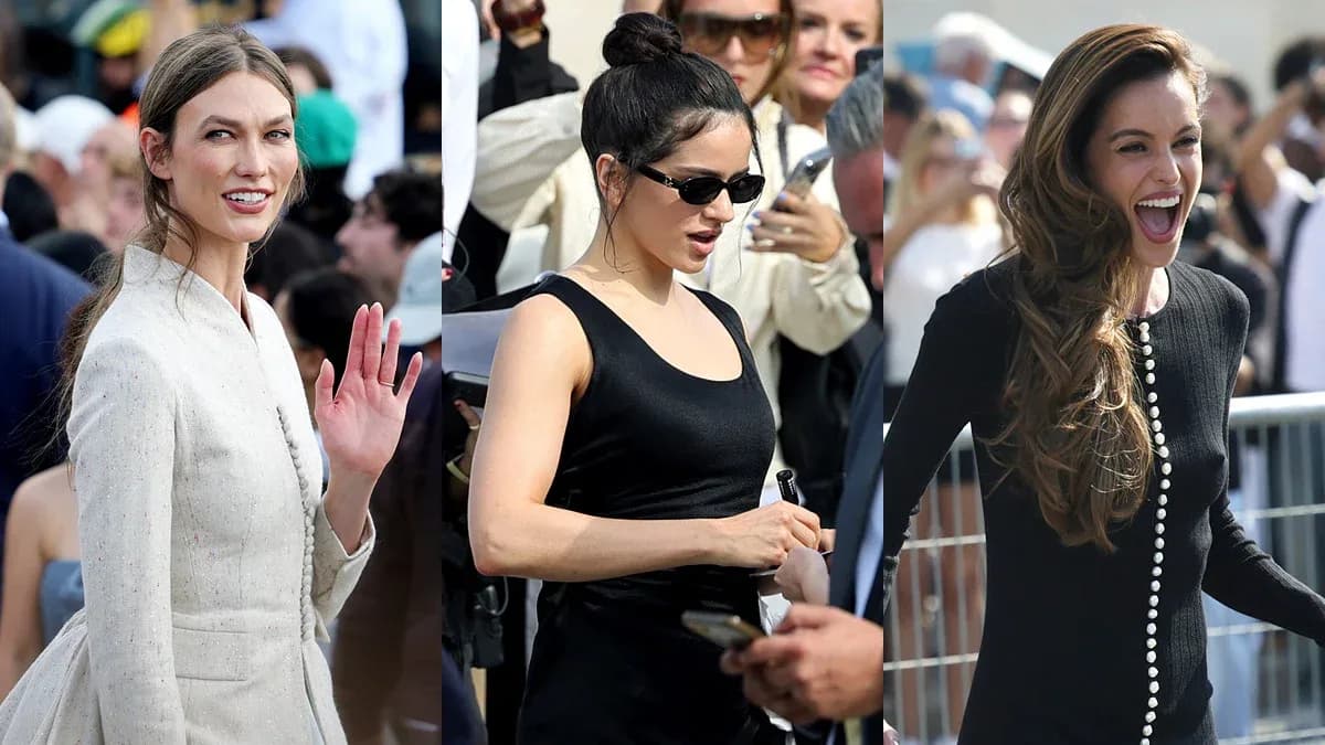 Front row at Dior's Paris Fashion Week show featuring Jennifer Lawrence, Rihanna and other celebrities