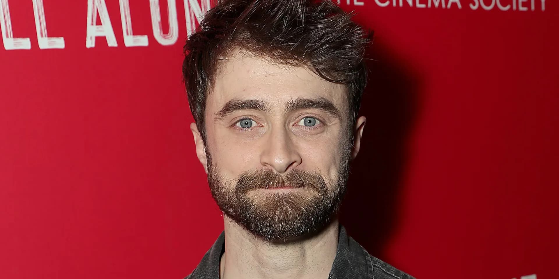 Daniel Radcliffe in character as Ig Perrish with horns growing from his head in a scene from the 2014 film Horns.