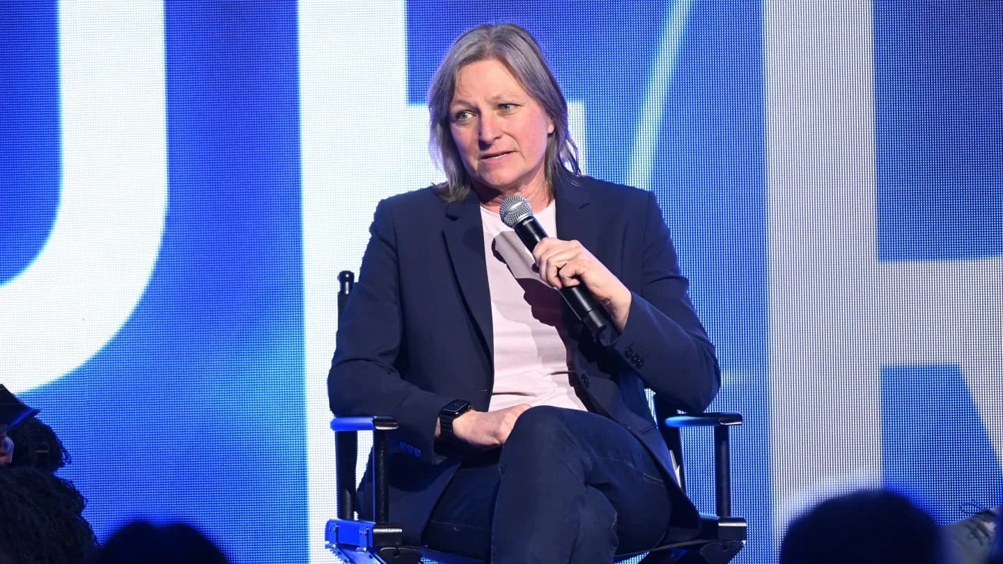 Cindy Holland at a media industry event