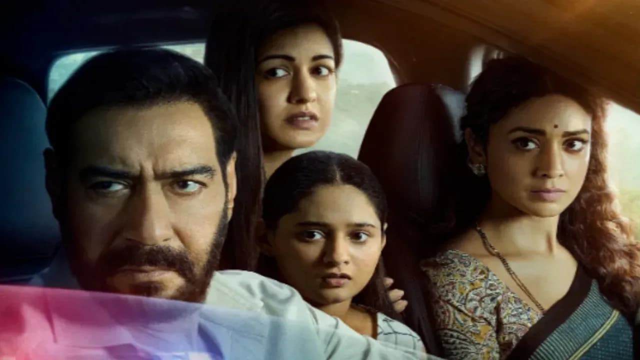Poster of Drishyam 3 featuring Ajay Devgn and co‑stars