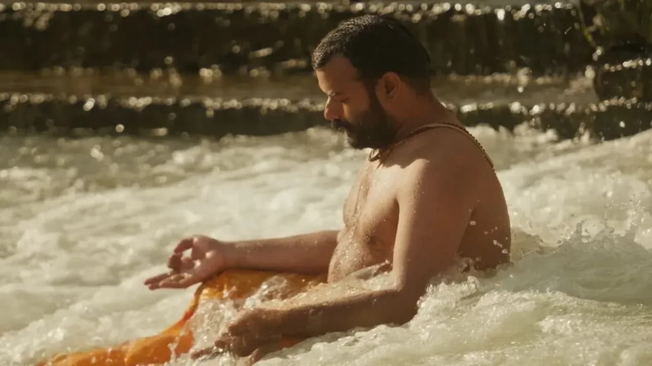 Poster of Hanuman Ansh showing lead actor Nani as Neem Karoli Baba