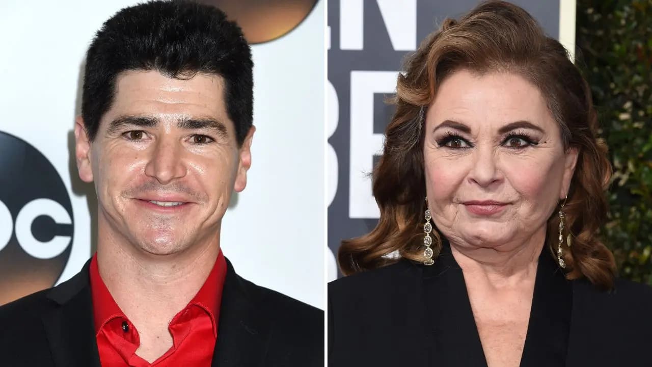 Michael Fishman speaking into camera in his Instagram video addressing Roseanne Barr