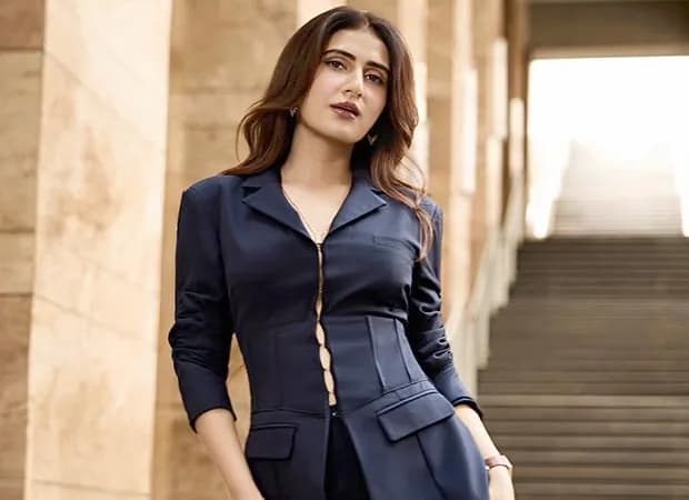 Fatima Sana Shaikh in a promotional still for Hunkkaar: The Roar, dressed as a police officer.