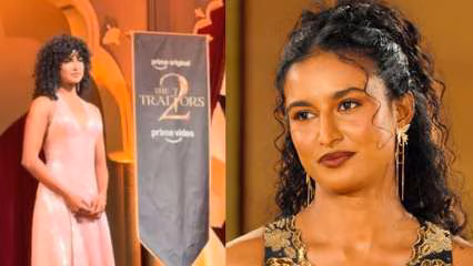 Rida Tharana on the set of The Traitors Season 2