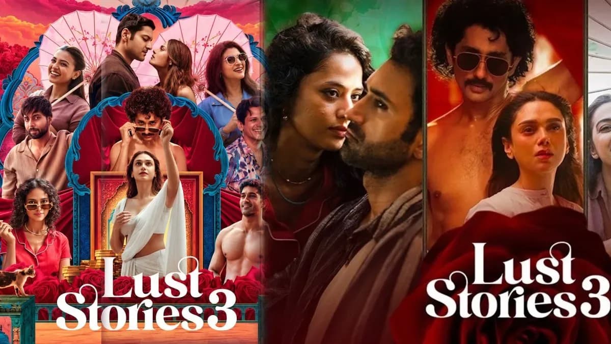 Promotional poster of Lust Stories 3 showing its four lead actors
