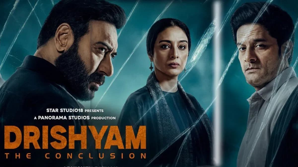 Ajay Devgn in a still from Drishyam: The Conclusion