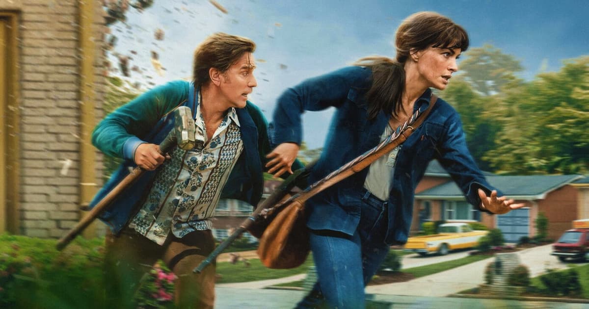Promotional artwork for The End of Oak Street showing a suburban street scene with the film's title, ahead of its digital and physical home video release.