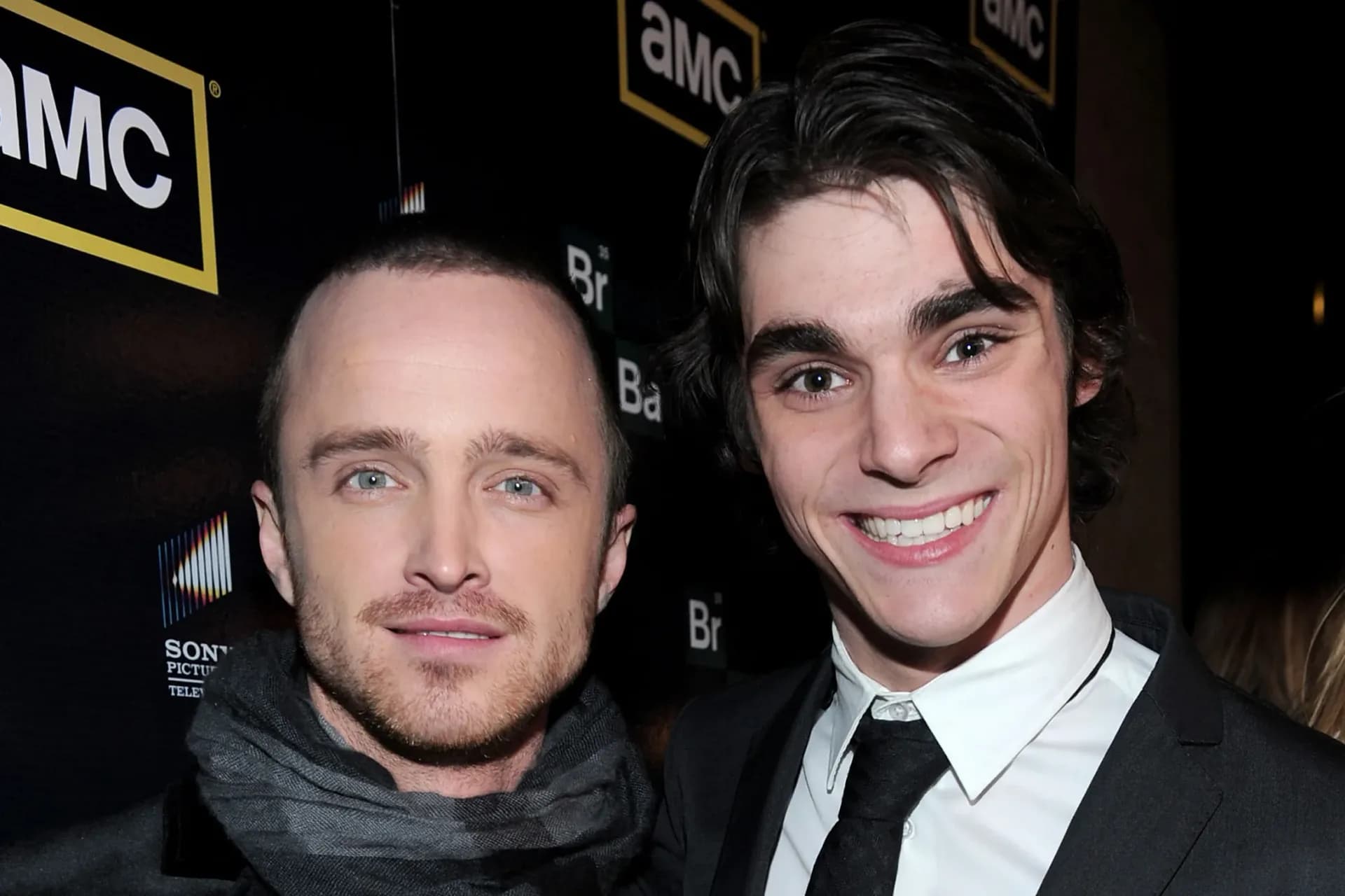 Aaron Paul's Instagram post featuring a video of RJ Mitte speaking about mental health