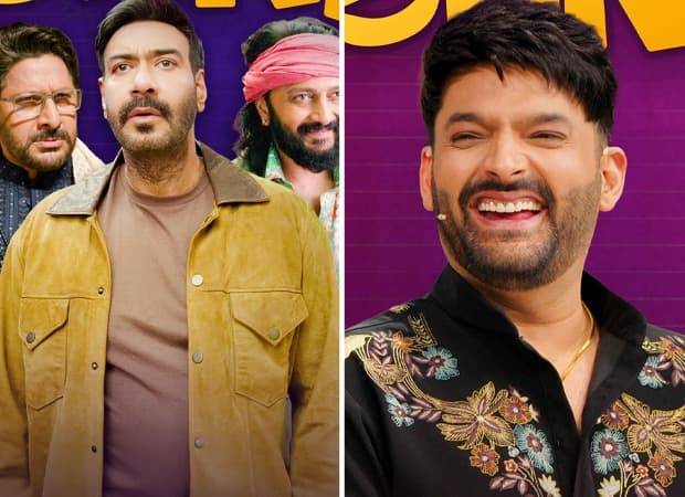 Promotional collage for Netflix India's comedy lineup featuring Dhamaal 4, The Great Indian Kapil Show and stand-up specials