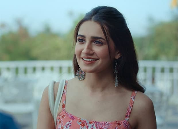 Actress Vedika Pinto smiling during a media interaction, promoting her role in Musafir Cafe