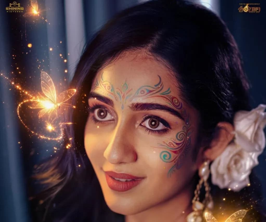 Sakkshi Mhadolkar in a promotional poster for Karikaala
