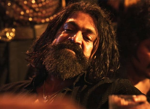 Yash in a still from the gangster drama Toxic, standing in a dimly lit set