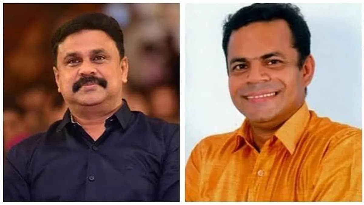 Malayalam actor Dileep and writer Harisree Yousuf in separate promotional photos used to illustrate a story about a rejected film script.