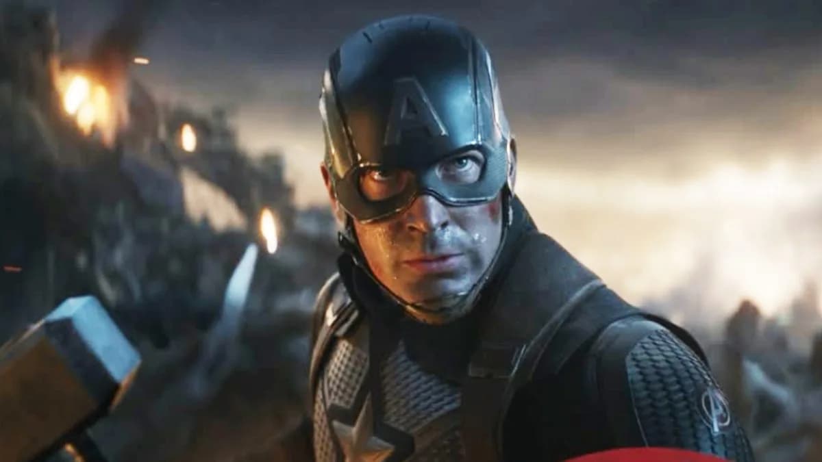 Poster of Avengers: Endgame Encore showing the main cast against a cosmic backdrop