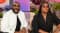 Split composite image showing Tyler Perry and Law Roach in the spirit tunnel from The Jennifer Hudson Show