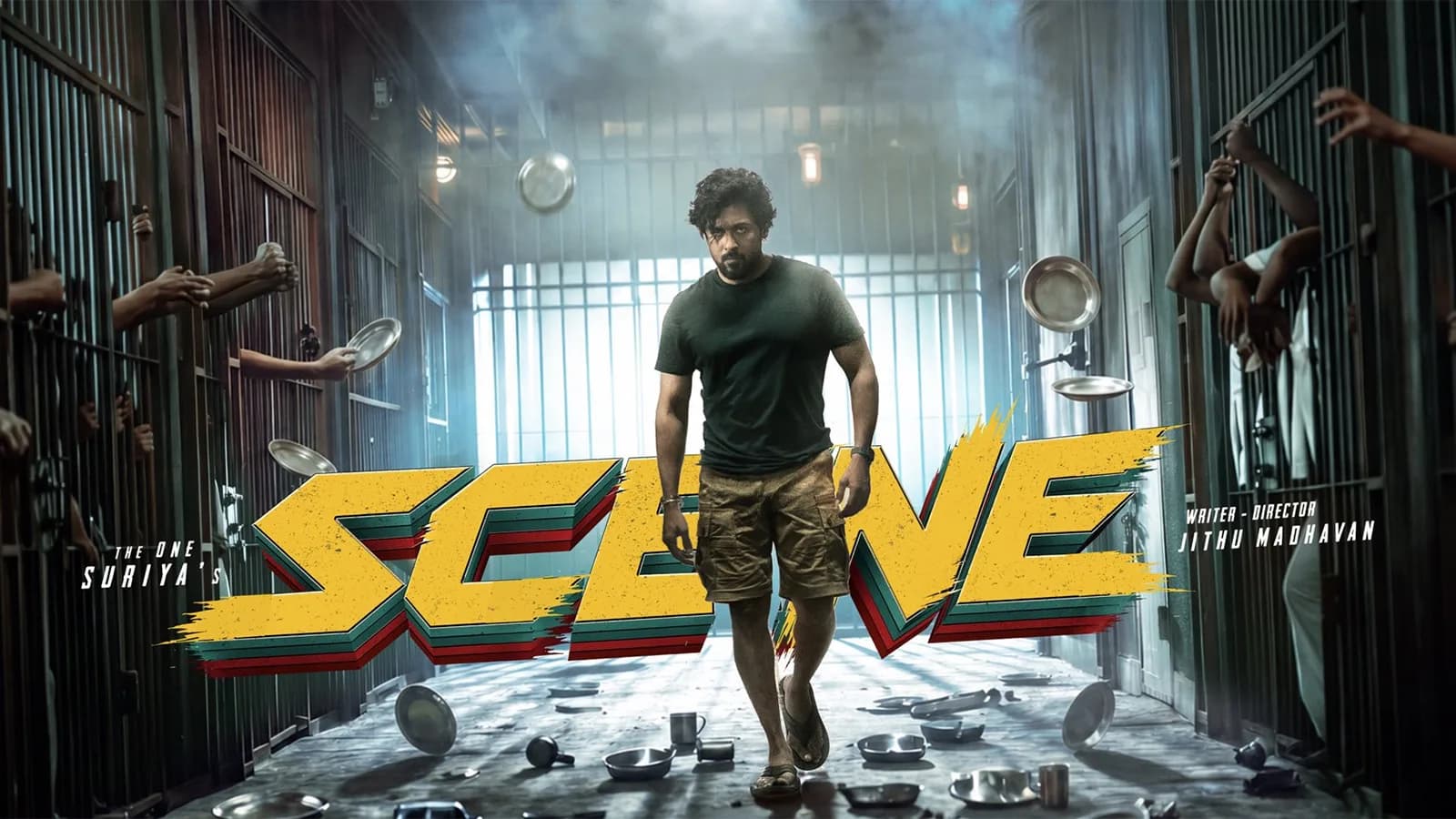 Suriya in a tense scene from the film Scene