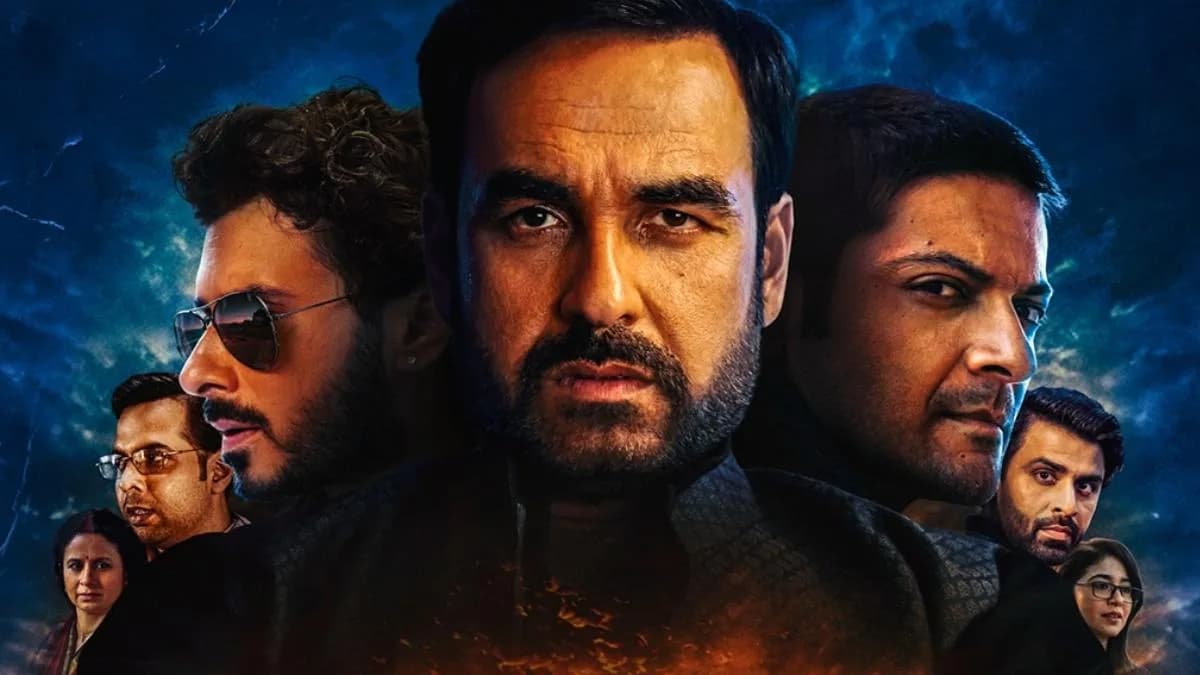 Pankaj Tripathi in a gritty action pose from Mirzapur: The Movie