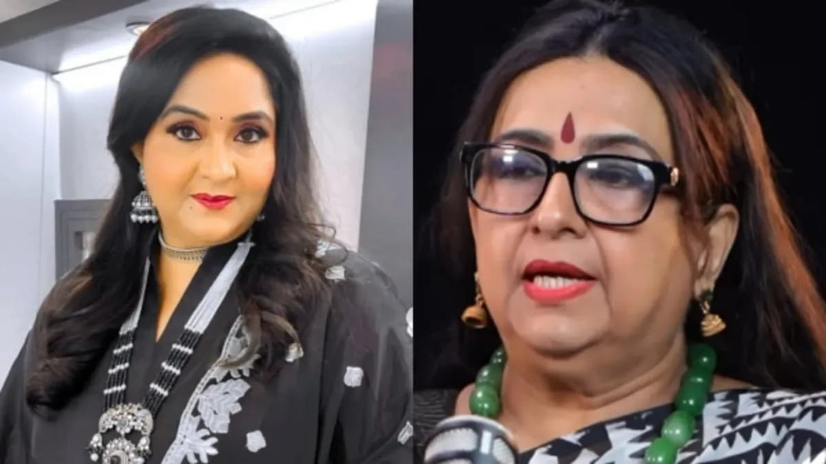 Malayalam actors Ambika and Radha pictured separately amid a family property dispute and police complaint