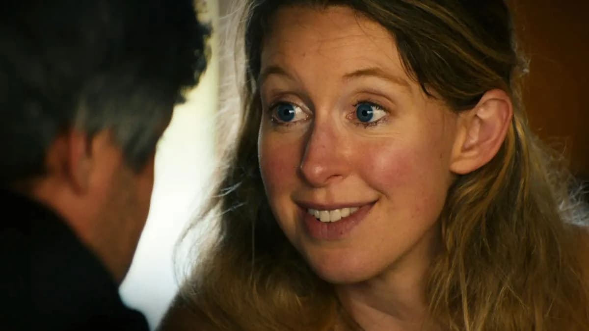 Promotional still from the documentary You Can See Everything about Elizabeth Holmes