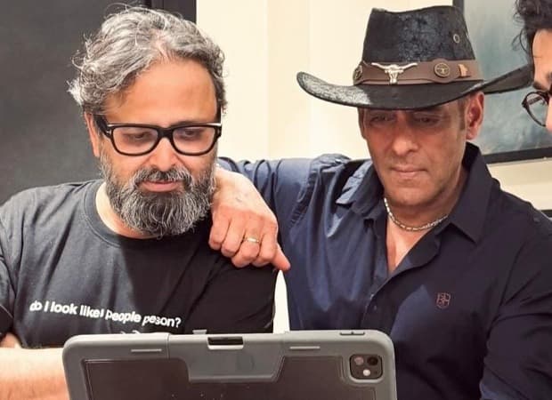 Nikhil Advani and Salman Khan pose together, with a throwback photo from their earlier film collaboration shared alongside it.