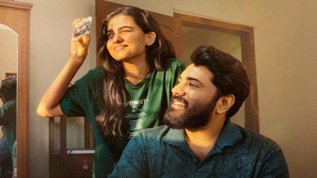 Nivin Pauly and Mamitha Baiju in a still from Bethlehem Kudumba Unit