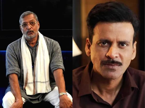 Manoj Bajpayee sitting in a dimly lit room, looking reflective, holding a cup of tea.