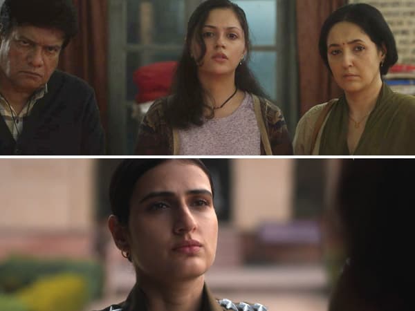 Aneet Padda and Fatima Sana Shaikh in a still from the Hunkkaar: The Roar trailer