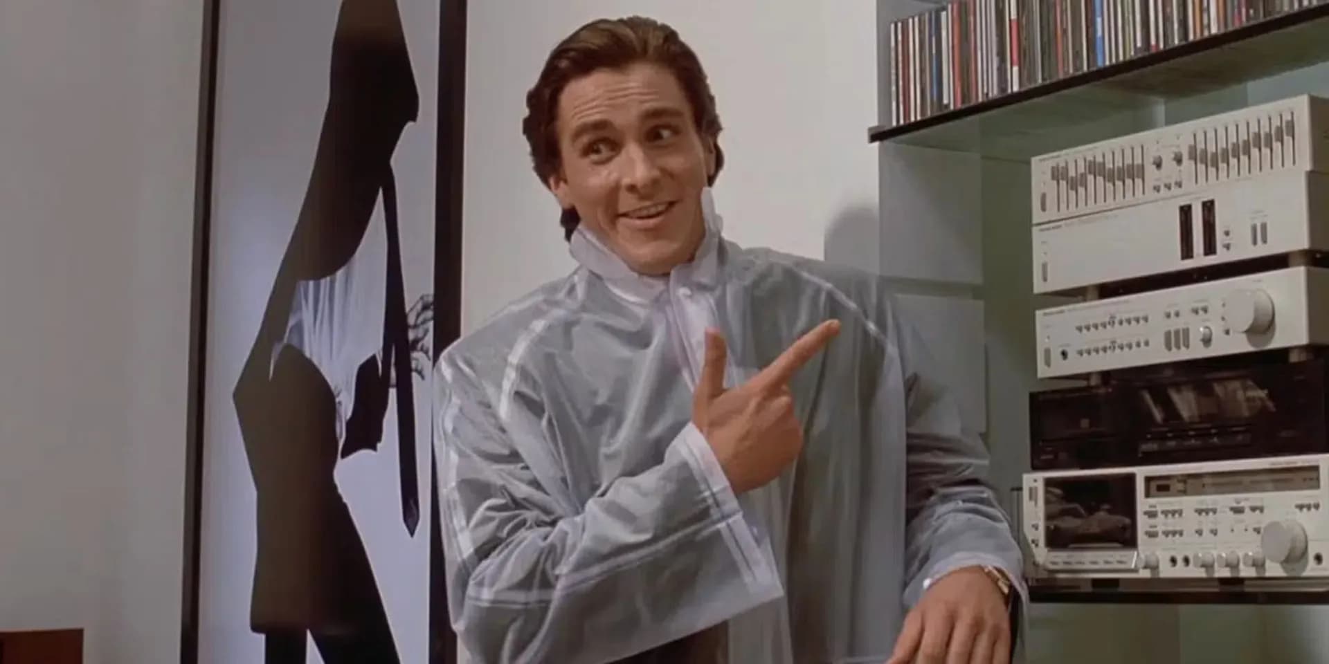 A vintage record spinning slowly in a dark room, light flickering across the vinyl.