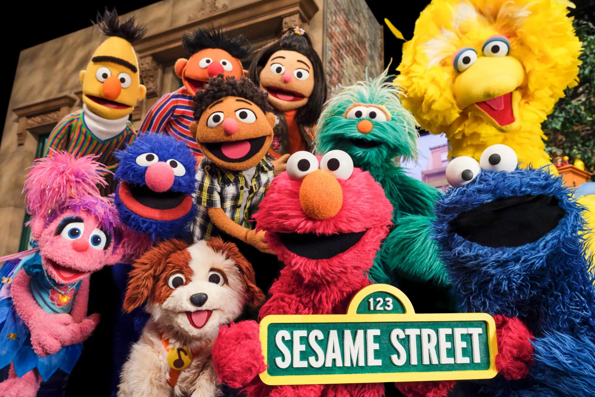Promotional artwork showing Sesame Street characters alongside Netflix logo