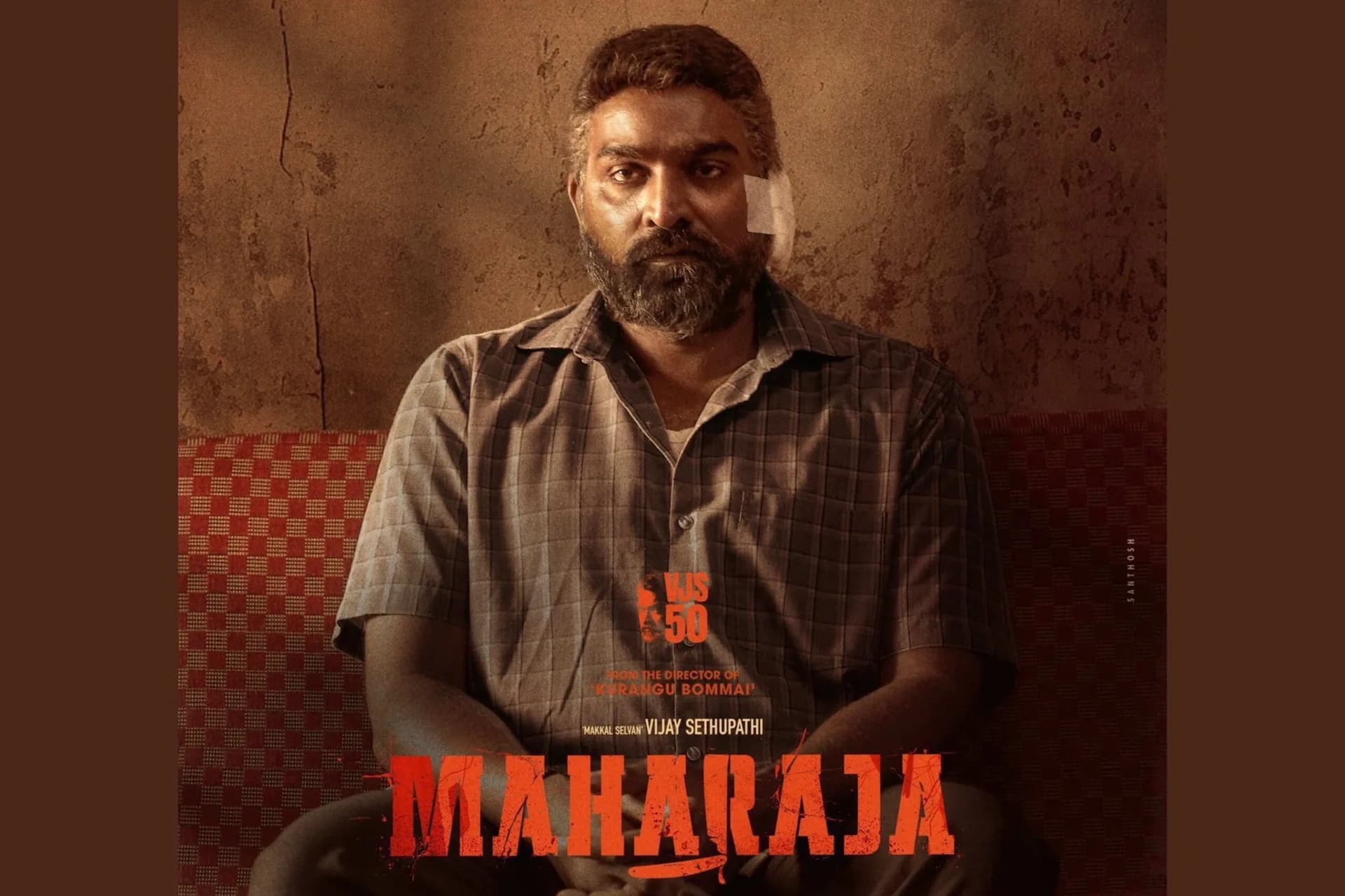 Vijay Sethupathi in a still from the Tamil film Maharaja