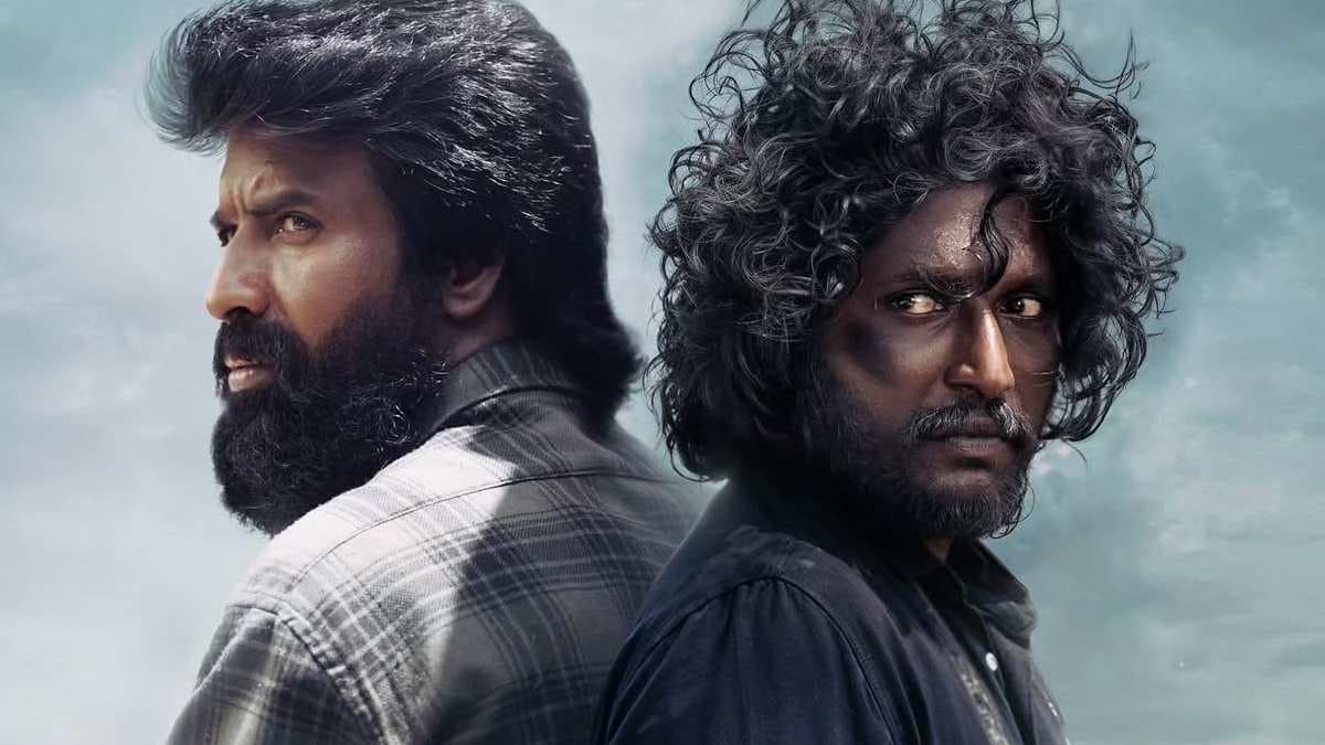 Soori in a still from the Tamil sports drama Mandaadi, set against a coastal backdrop